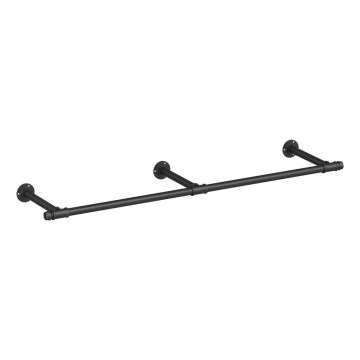 Suporte de parede para cabides LINEA, preto