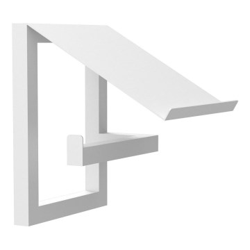 Suporte de parede para papel higiénico 17x15 cm branco