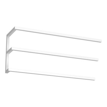 Suporte de parede para toalha 25x60 cm branco