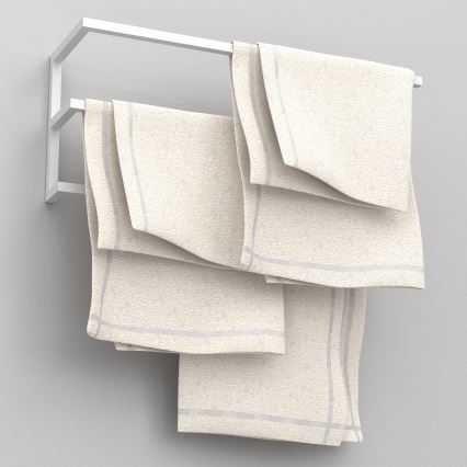 Suporte de parede para toalha 25x60 cm branco