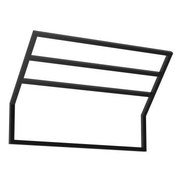 Suporte de parede para toalha 37x60 cm preto