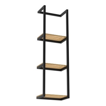 Suporte de parede para toalha 78x23 cm preto