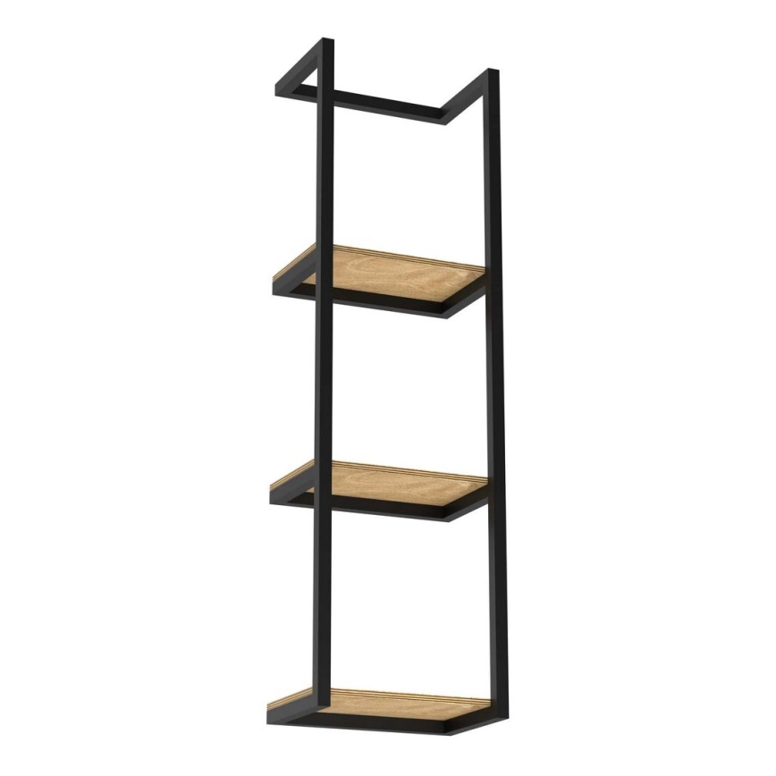 Suporte de parede para toalha 78x23 cm preto