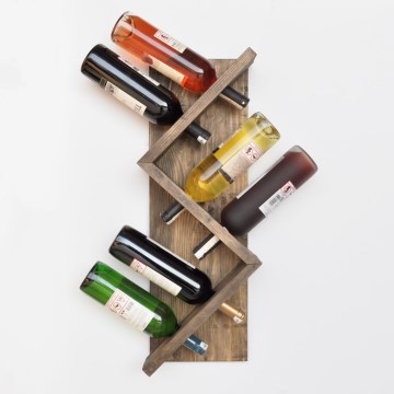 Suporte de parede para vinhos ICKI 33x60 cm abeto