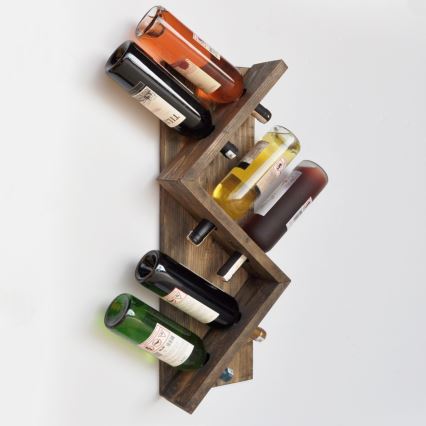 Suporte de parede para vinhos ICKI 33x60 cm abeto