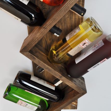 Suporte de parede para vinhos ICKI 33x60 cm abeto