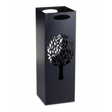 Suporte metálico para guarda-chuvas INDUSTRIAL 60x21 cm preto