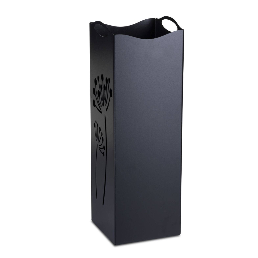 Suporte metálico para guarda-chuvas INDUSTRIAL 60x21 cm preto