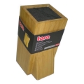 Suporte para facas com inserto flexível 23,8x11 cm bambu