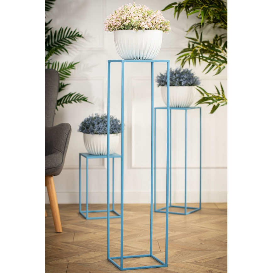 Suporte para flores 100x24 cm azul