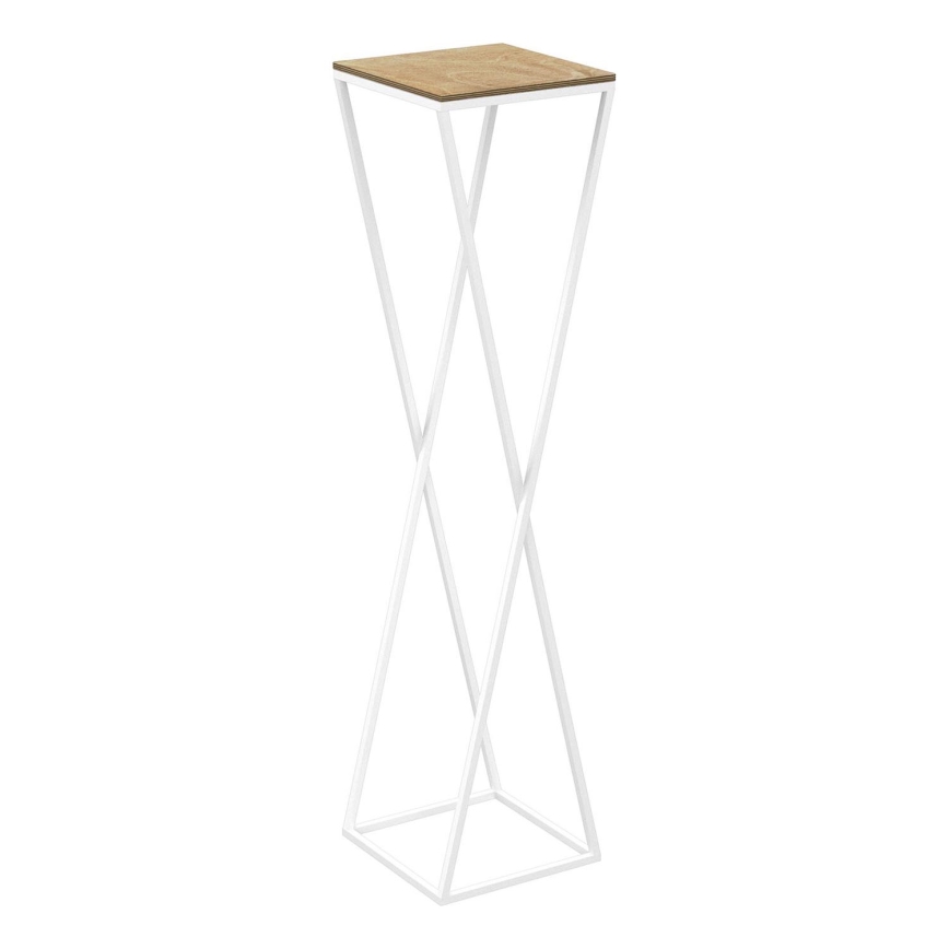 Suporte para flores 100x24 cm branco