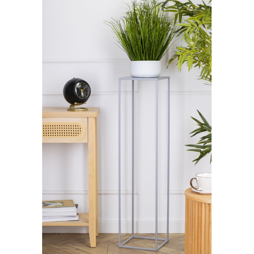 Suporte para flores 100x24 cm cinzento