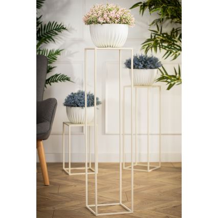 Suporte para flores 100x24 cm creme