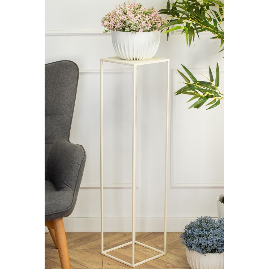 Suporte para flores 100x24 cm creme