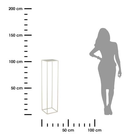Suporte para flores 100x24 cm creme