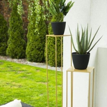 Suporte para flores 100x24 cm dourado