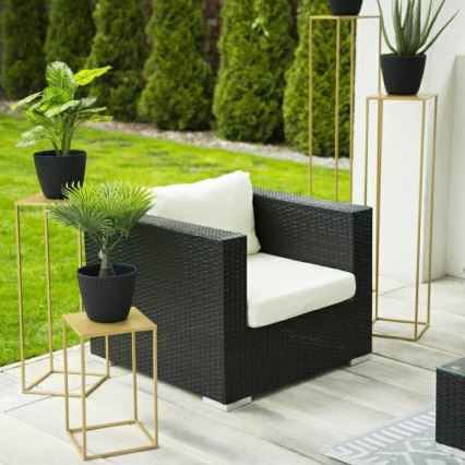 Suporte para flores 100x24 cm dourado