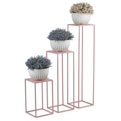 Suporte para flores 100x24 cm rosa