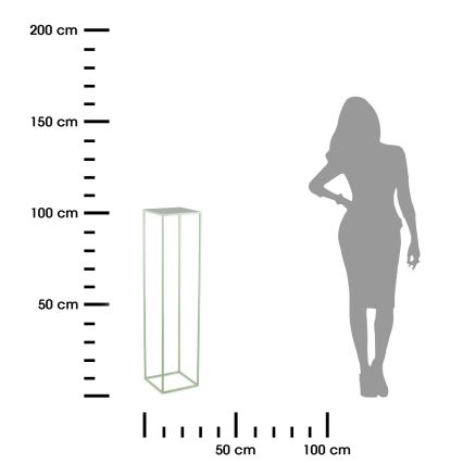 Suporte para flores 100x24 cm verde claro