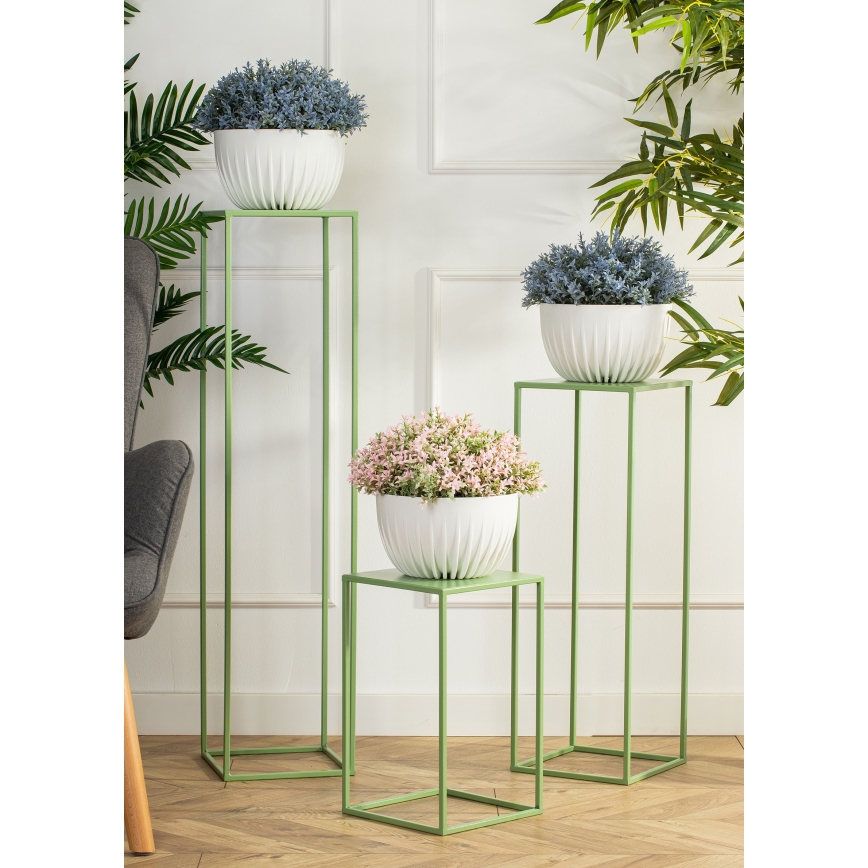 Suporte para flores 100x24 cm verde escuro