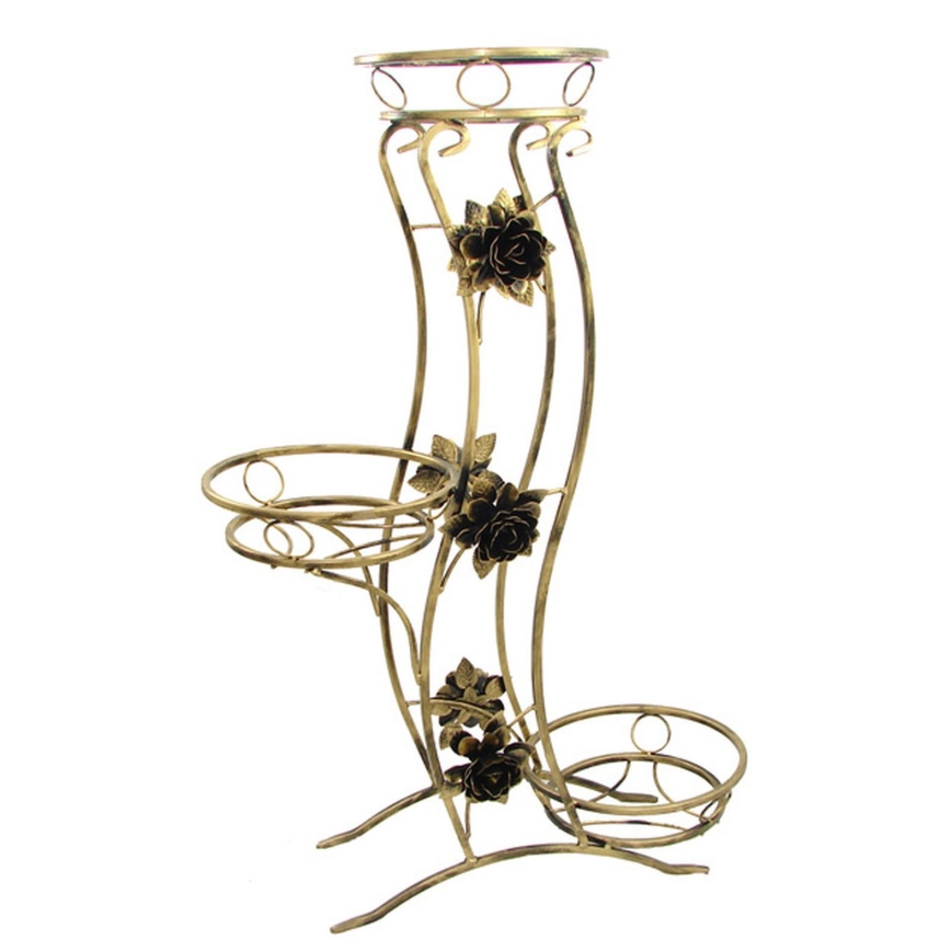 Suporte para flores 100x70 cm dourado