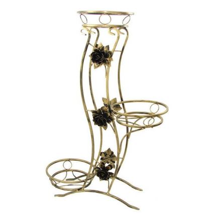 Suporte para flores 100x70 cm dourado