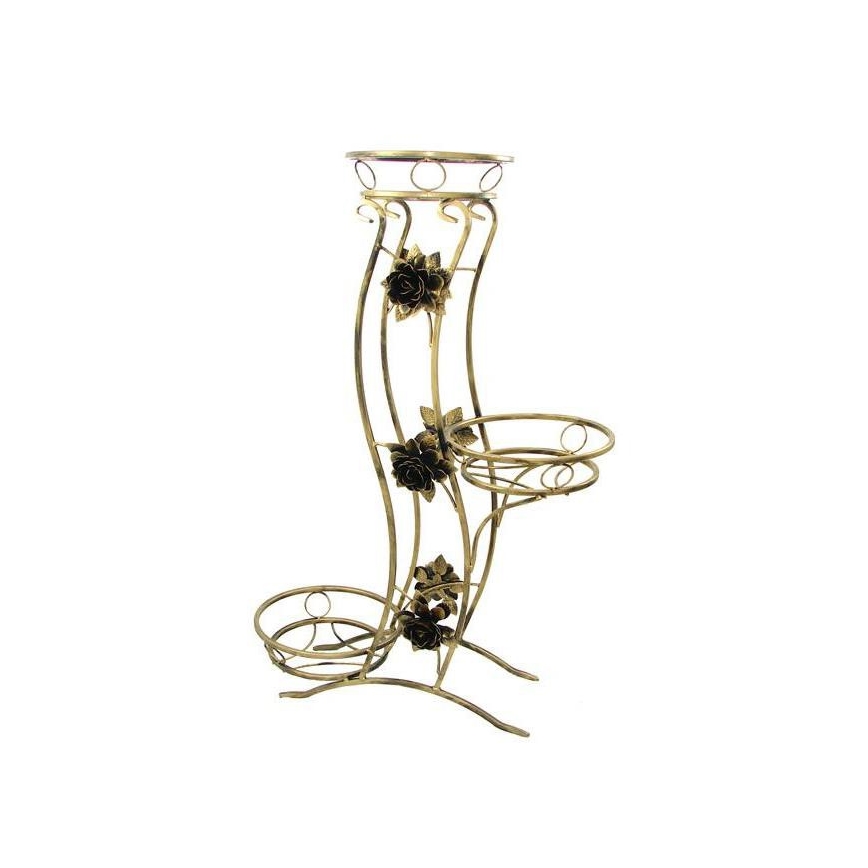 Suporte para flores 100x70 cm dourado