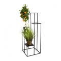 Suporte para flores 110x40 cm preto