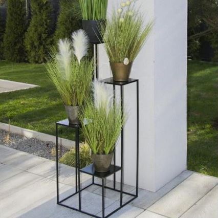 Suporte para flores 110x40 cm preto