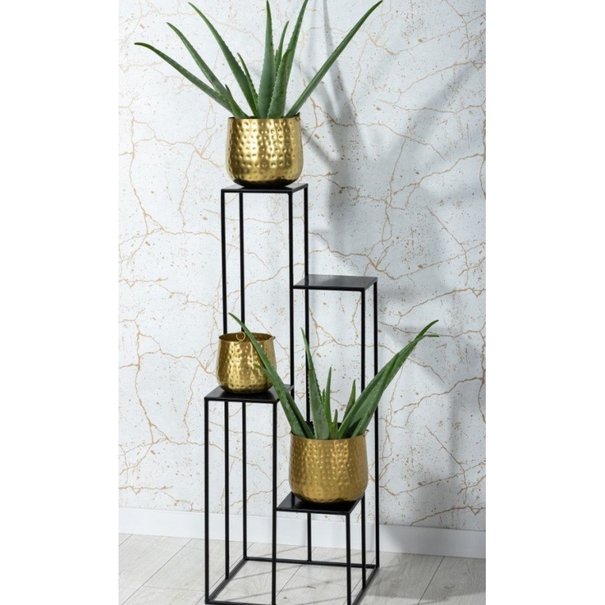 Suporte para flores 110x40 cm preto