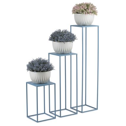 Suporte para flores 40x24 cm azul