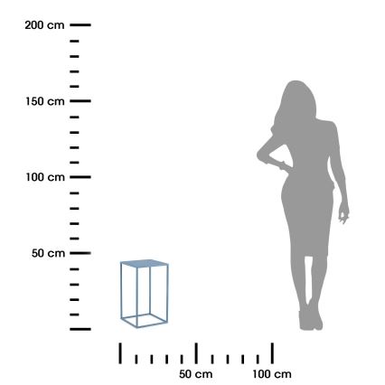 Suporte para flores 40x24 cm azul