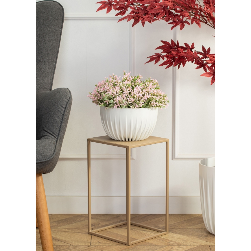 Suporte para flores 40x24 cm bege