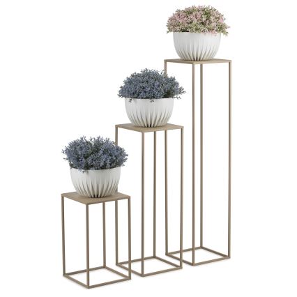 Suporte para flores 40x24 cm bege