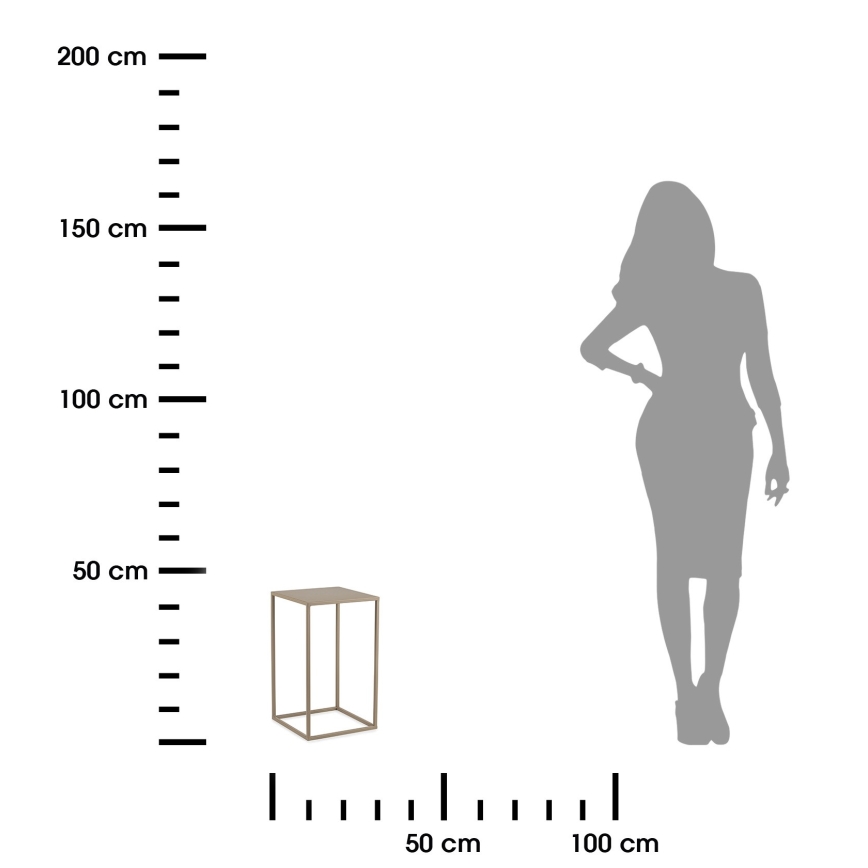 Suporte para flores 40x24 cm bege
