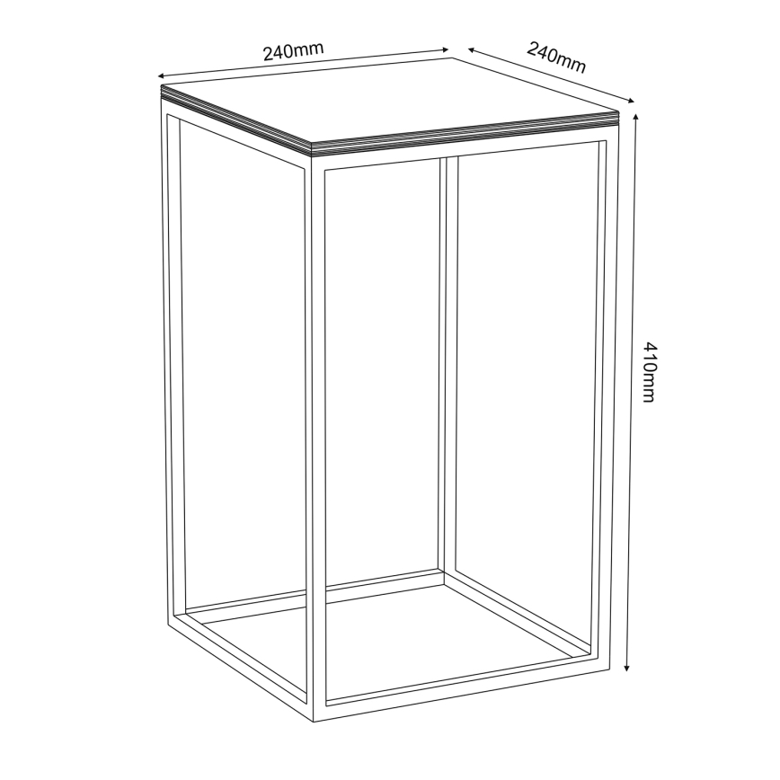 Suporte para flores 40x24 cm branco