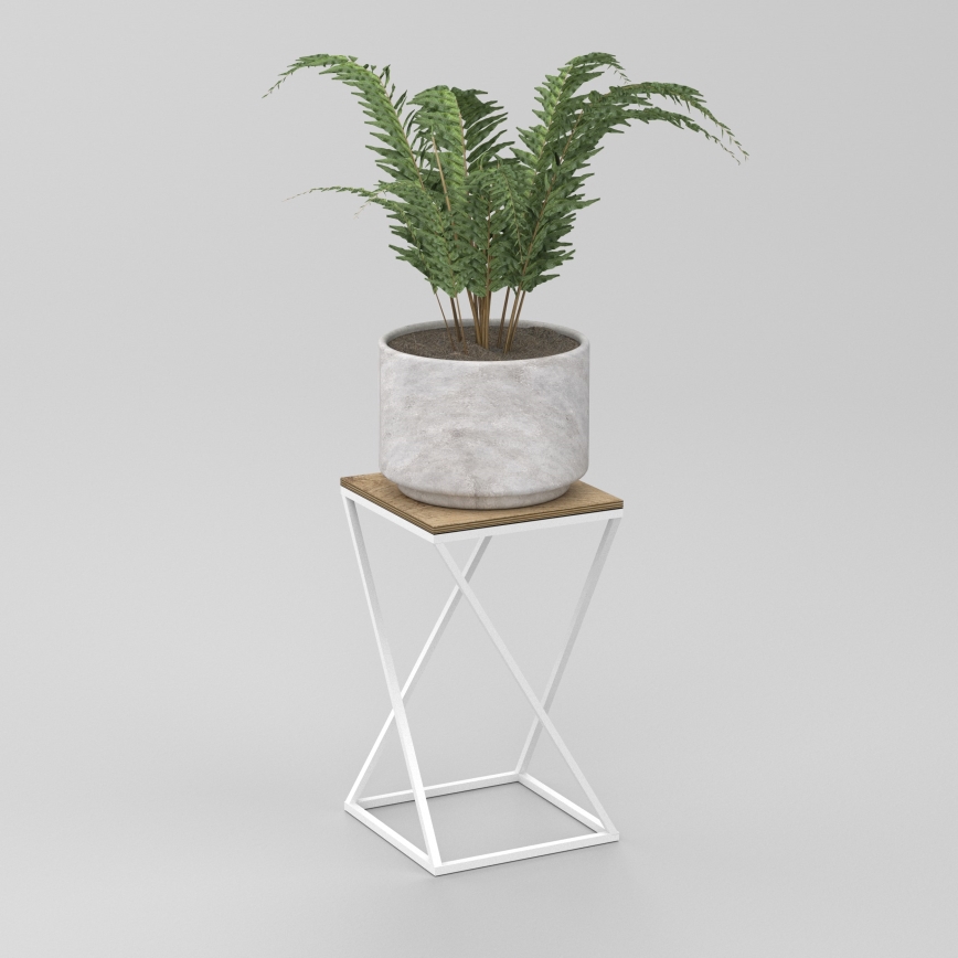 Suporte para flores 40x24 cm branco