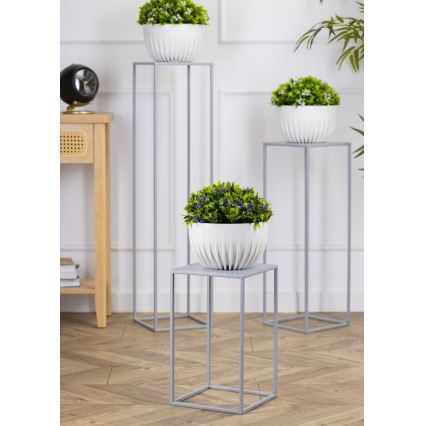 Suporte para flores 40x24 cm cinzento