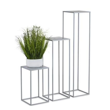 Suporte para flores 40x24 cm cinzento