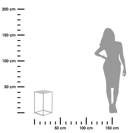 Suporte para flores 40x24 cm cinzento