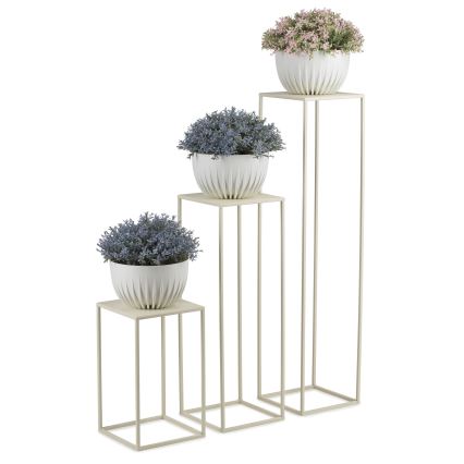 Suporte para flores 40x24 cm creme