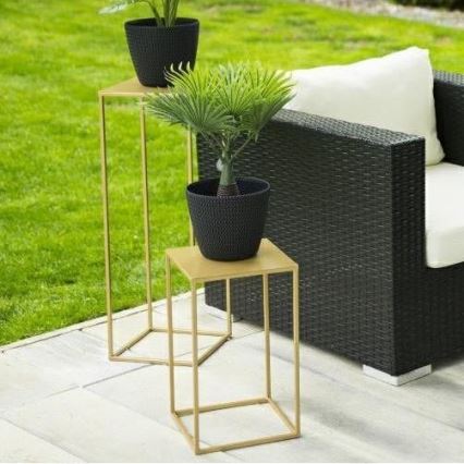 Suporte para flores 40x24 cm dourado