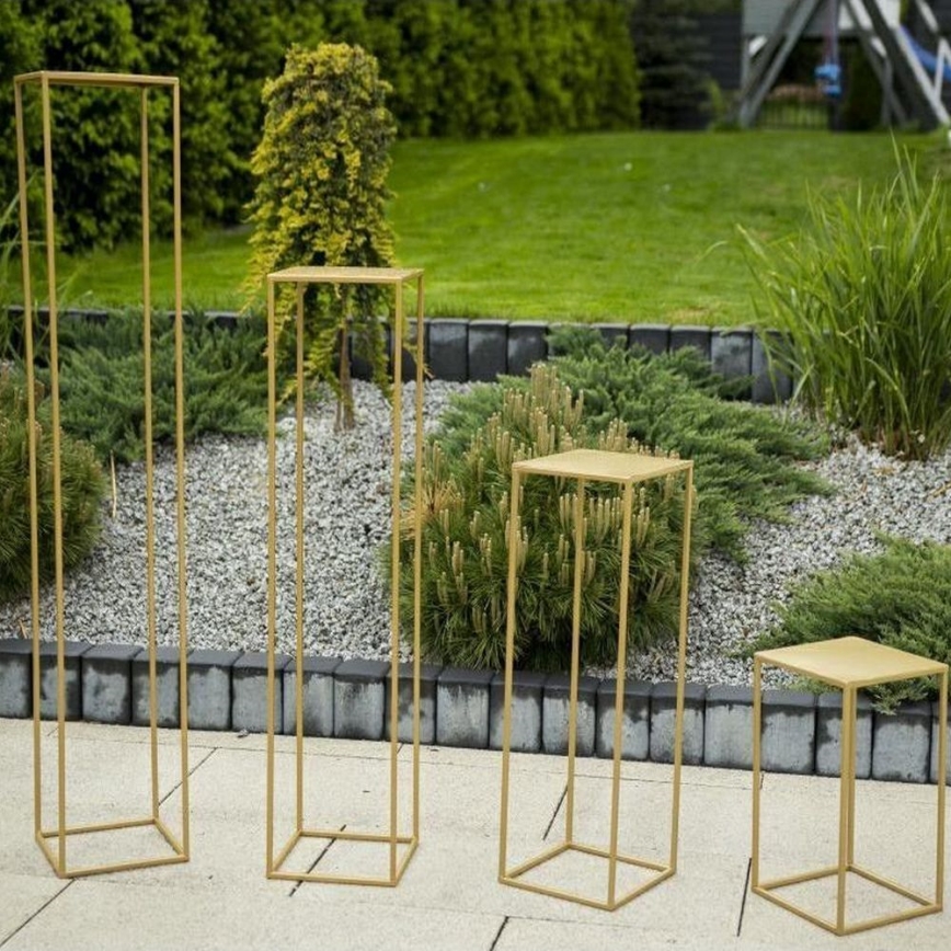 Suporte para flores 40x24 cm dourado