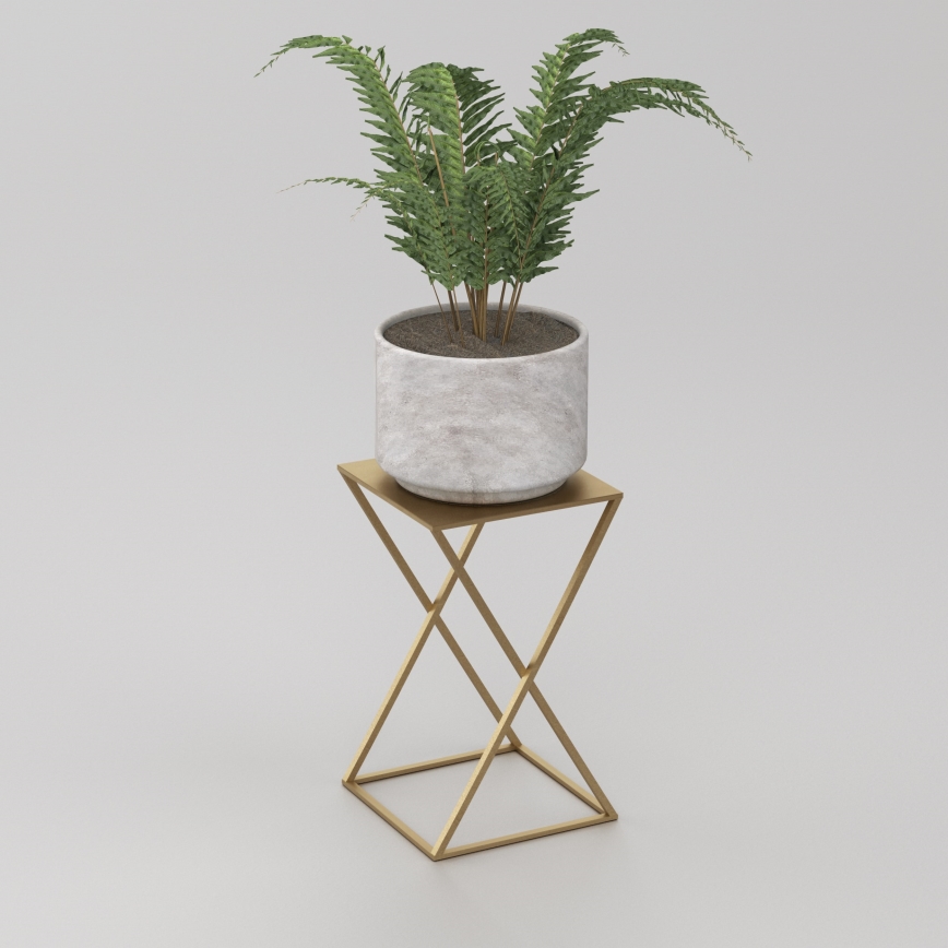 Suporte para flores 40x24 cm dourado