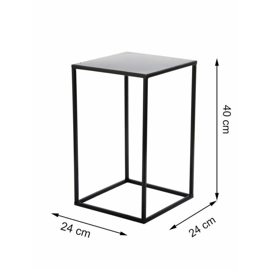 Suporte para plantas 40x24 cm preto