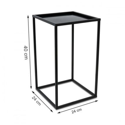 Suporte para plantas 40x24 cm preto