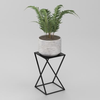 Suporte para plantas 40x24 cm preto