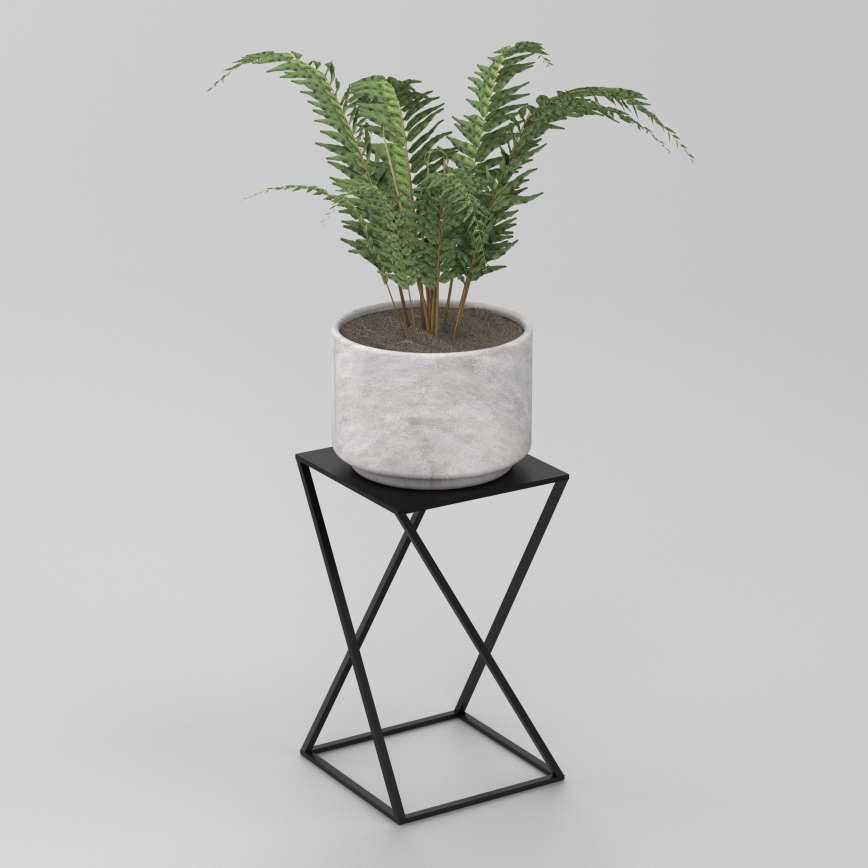 Suporte para plantas 40x24 cm preto