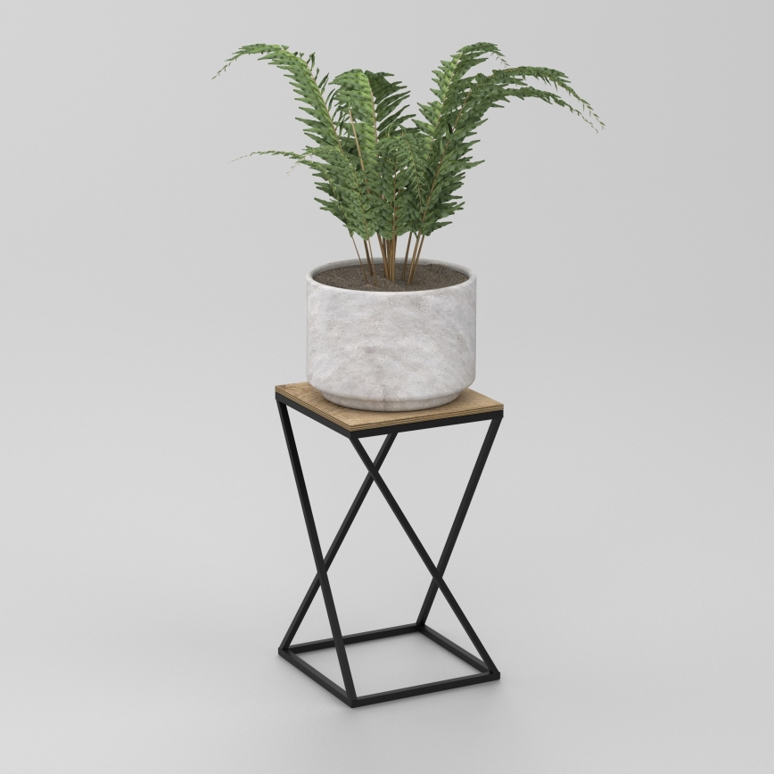 Suporte para flores 40x24 cm preto