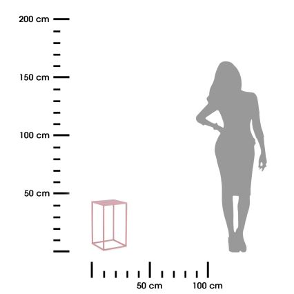 Suporte para flores 40x24 cm rosa